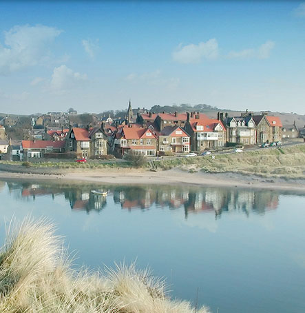 A view over Alnmouth Estuary from Church Hill A view over Alnmouth Estuary from Church Hill